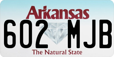 AR license plate 602MJB