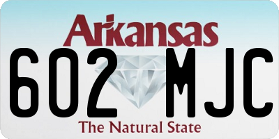 AR license plate 602MJC