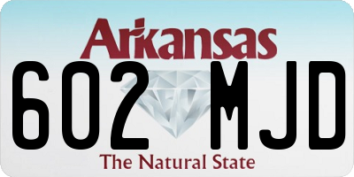 AR license plate 602MJD