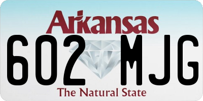 AR license plate 602MJG