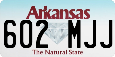 AR license plate 602MJJ