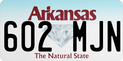 AR license plate 602MJN