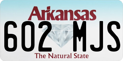 AR license plate 602MJS