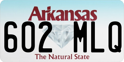 AR license plate 602MLQ