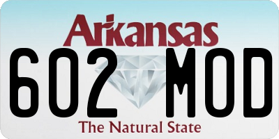 AR license plate 602MOD