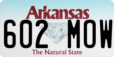 AR license plate 602MOW