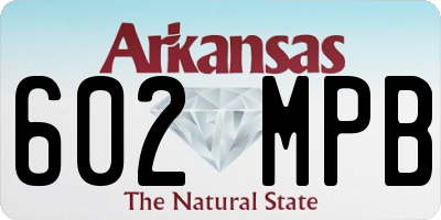 AR license plate 602MPB