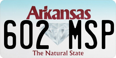 AR license plate 602MSP