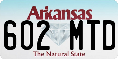 AR license plate 602MTD