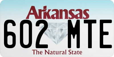 AR license plate 602MTE