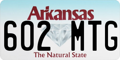 AR license plate 602MTG