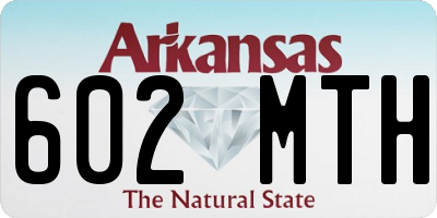AR license plate 602MTH