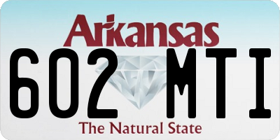 AR license plate 602MTI