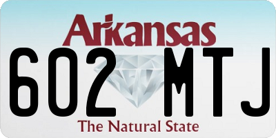 AR license plate 602MTJ
