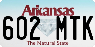 AR license plate 602MTK