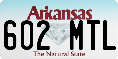 AR license plate 602MTL