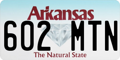 AR license plate 602MTN