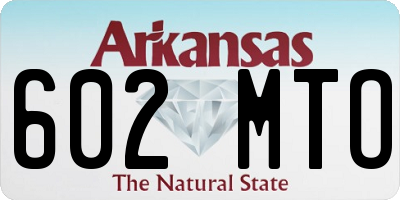 AR license plate 602MTO