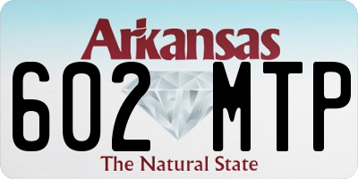 AR license plate 602MTP