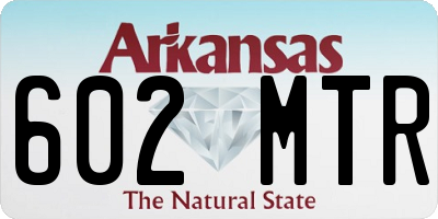 AR license plate 602MTR