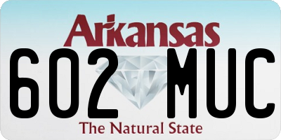 AR license plate 602MUC