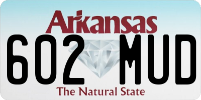 AR license plate 602MUD