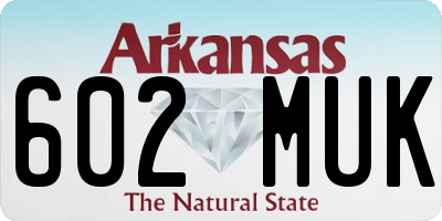 AR license plate 602MUK