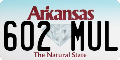 AR license plate 602MUL