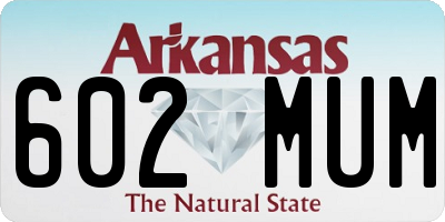 AR license plate 602MUM