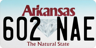 AR license plate 602NAE