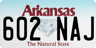 AR license plate 602NAJ