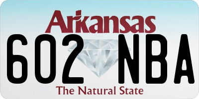 AR license plate 602NBA