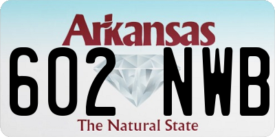 AR license plate 602NWB