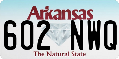 AR license plate 602NWQ