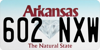 AR license plate 602NXW