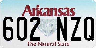 AR license plate 602NZQ