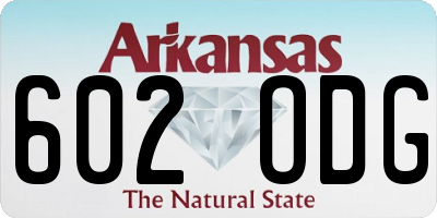 AR license plate 602ODG