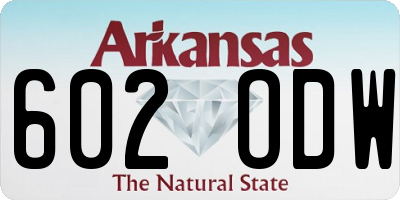 AR license plate 602ODW