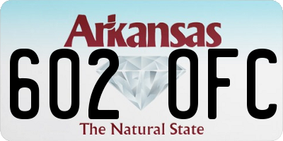 AR license plate 602OFC