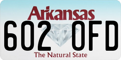 AR license plate 602OFD
