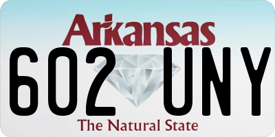 AR license plate 602UNY