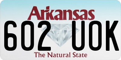 AR license plate 602UOK