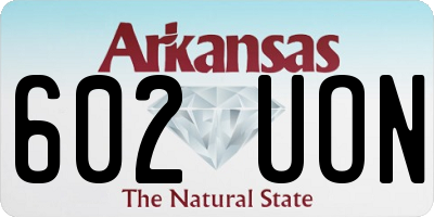 AR license plate 602UON