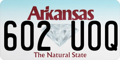 AR license plate 602UOQ
