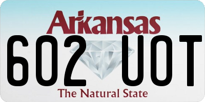 AR license plate 602UOT