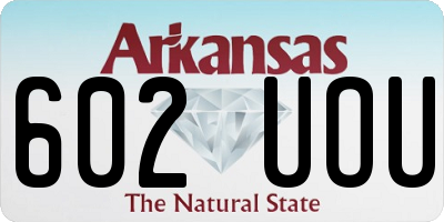 AR license plate 602UOU
