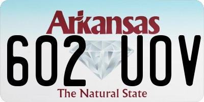 AR license plate 602UOV