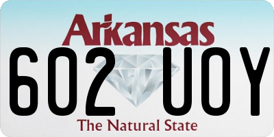 AR license plate 602UOY