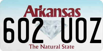 AR license plate 602UOZ