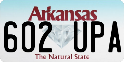 AR license plate 602UPA